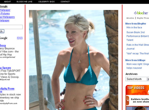 Zobacz wychudzoną Tori Spelling w bikini