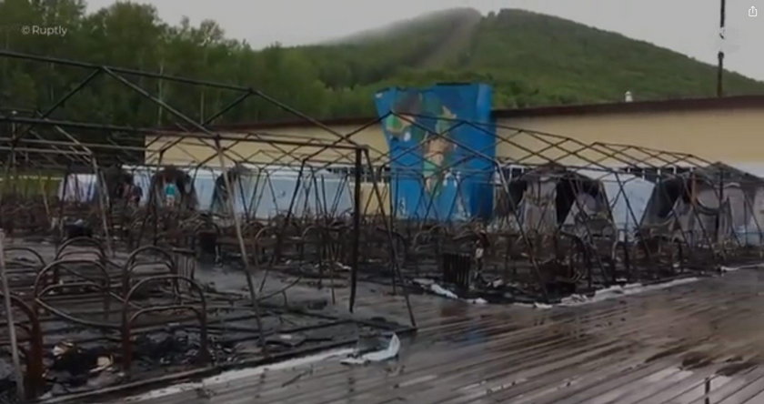 Rosja: pożar obozowiska w Chabarowsku. Nie żyje dziecko, troje rannych