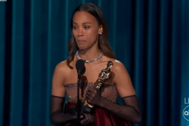 "MAMAAA", Zoe Saldana osvojila OSKAR pa GRCALA U SUZAMA, sve se treslo od NJENOG GOVORA: Obratila se mužu koji je uzeo NJENO PREZIME i nije mogla da mu uputi lepše reči