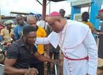 Bishop shares free fuel to okada riders in Enugu to ease hardship