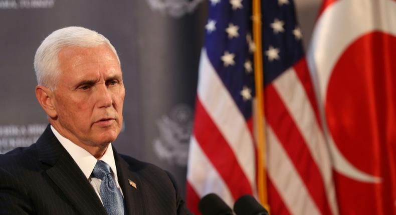 US Vice President Mike Pence brokered the agreement for Turkey to suspend its offensive against the Kurds in northern Syria