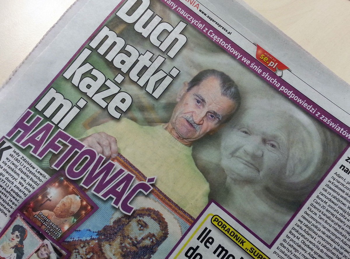 "Duch matki każe mi haftować". Artykuł w "Super Expressie"