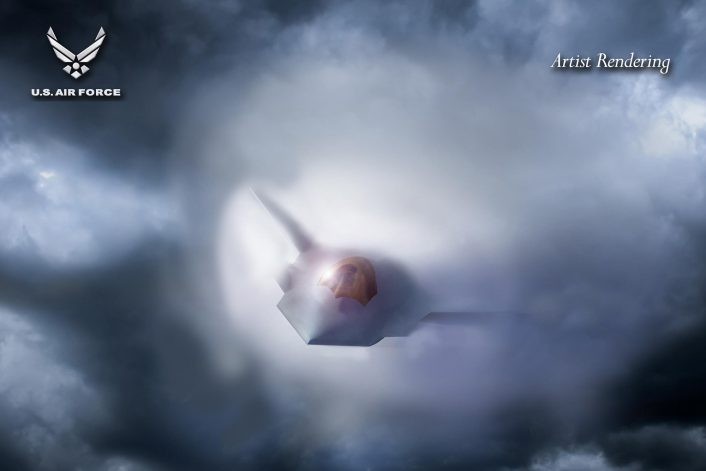 Nie dysponujemy zdjęciami prototypu F-47, ale możemy cieszyć oczy komputerowymi grafikami.