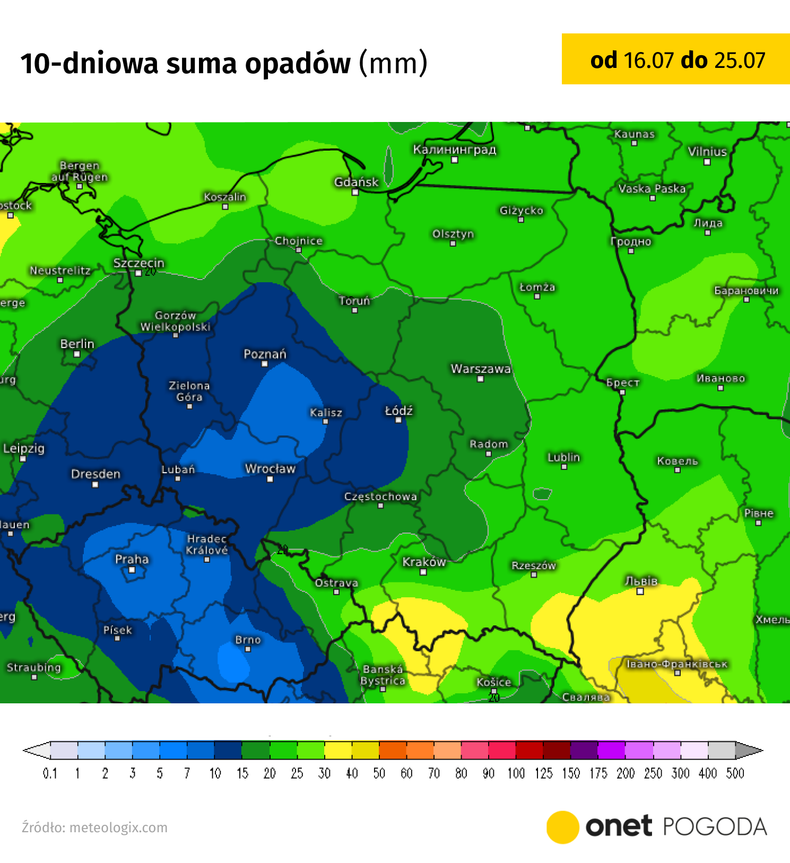 Kolejne dni okresami będą przynosić opady, ale nie tak częste jak ostatnio