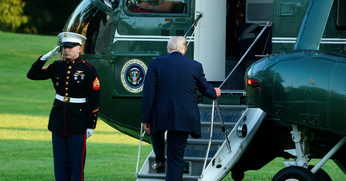 Celował laserem w śmigłowiec Trumpa. Marine One mógł mieć wypadek
