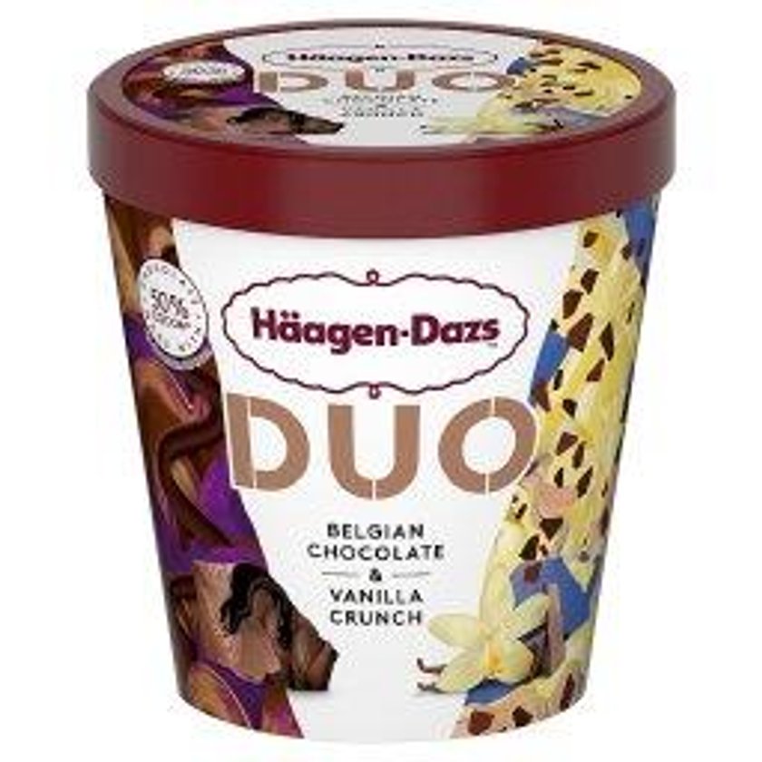 Lody Häagen-Dazs DUO BELGIAN CHOCOLATE & VANILLA 420ML