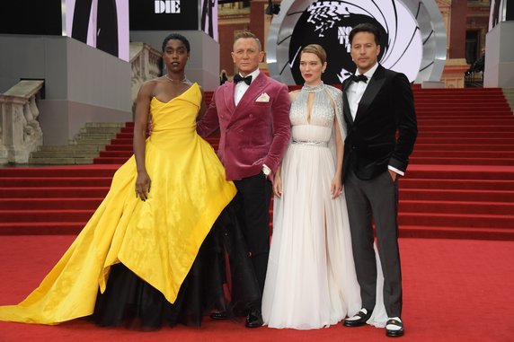 Premiera filmu "Nie czas umierać": Lashana Lynch, Daniel Craig, Lea Seydoux i Cary Fukunaga 