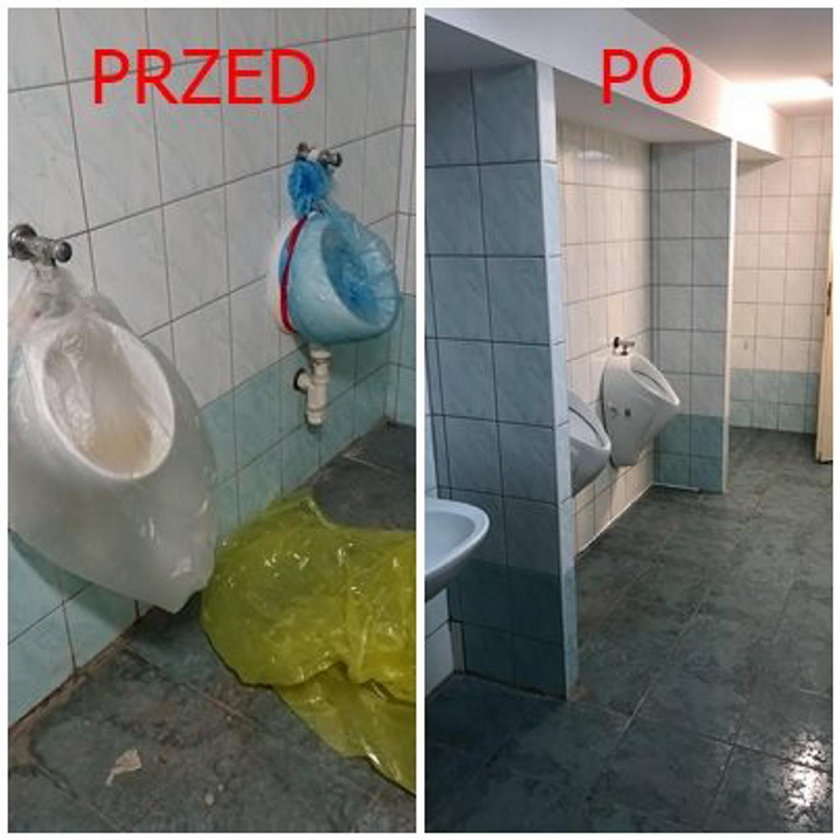 Wrocławski komisariat posprzątany, policjanci wreszcie mają się gdzie myć
