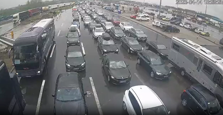 Gužva na Horgošu u pravcu ka Mađarskoj