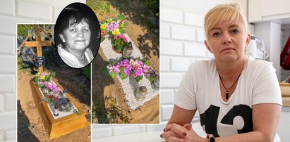 "Oby ci gnoju ręce uschły i obyś smażył się w piekle!". Ktoś rozkradł grób mamy pani Beaty. Widok poraża!