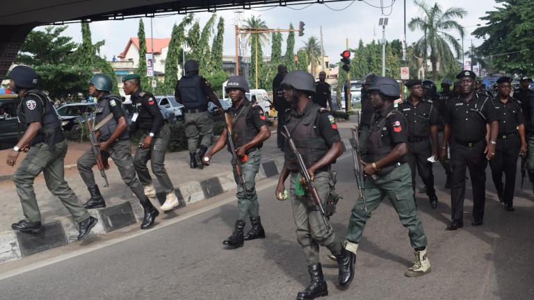 Nigeria police officers on duty [TheCable]