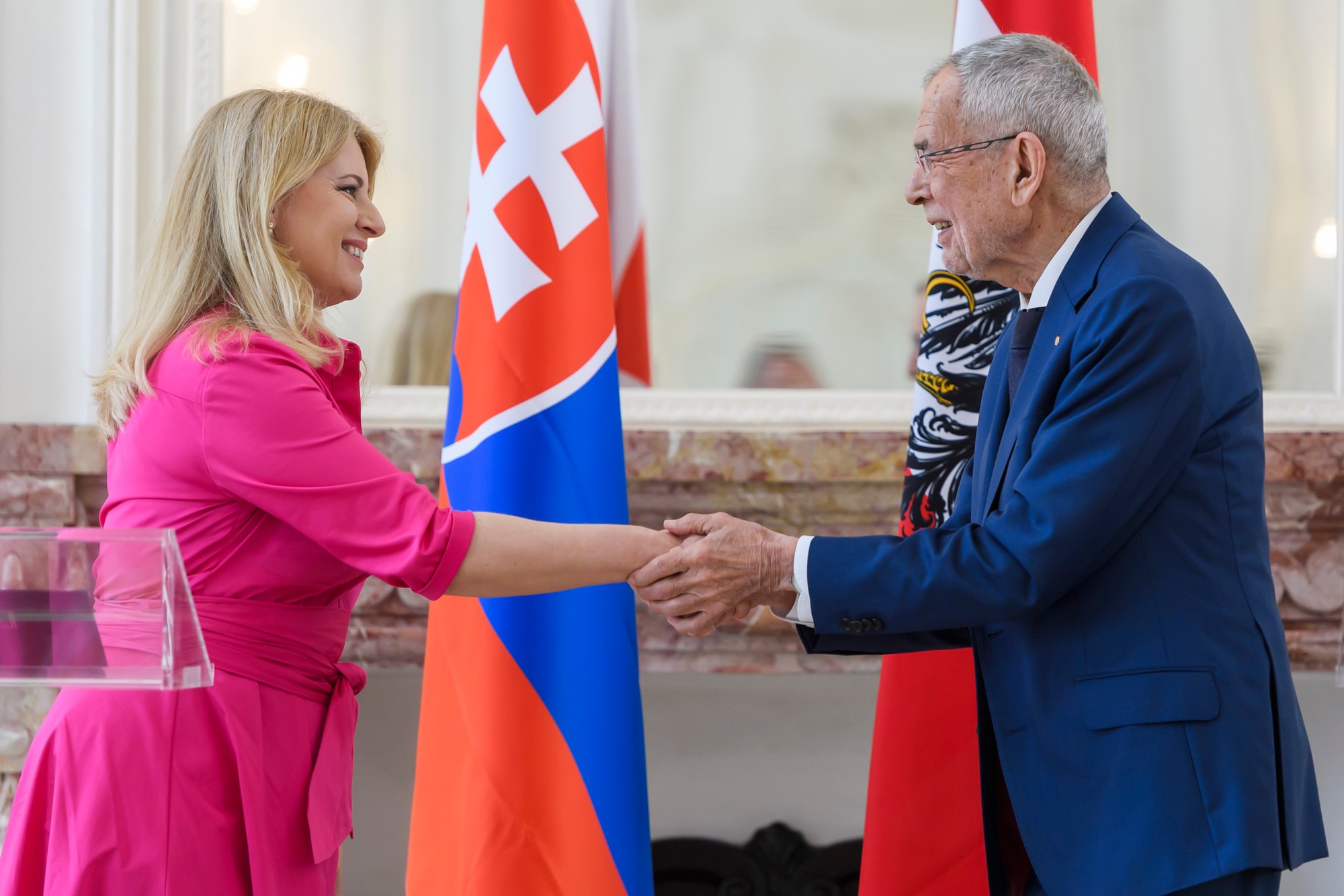 Zuzana Čaputová a prezident Rakúska Alexander Van der Bellen.