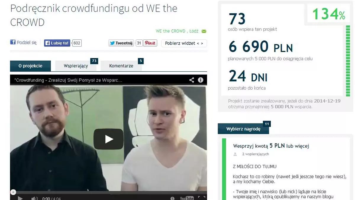 Podręcznik crowdfundingu od WE the CROWD