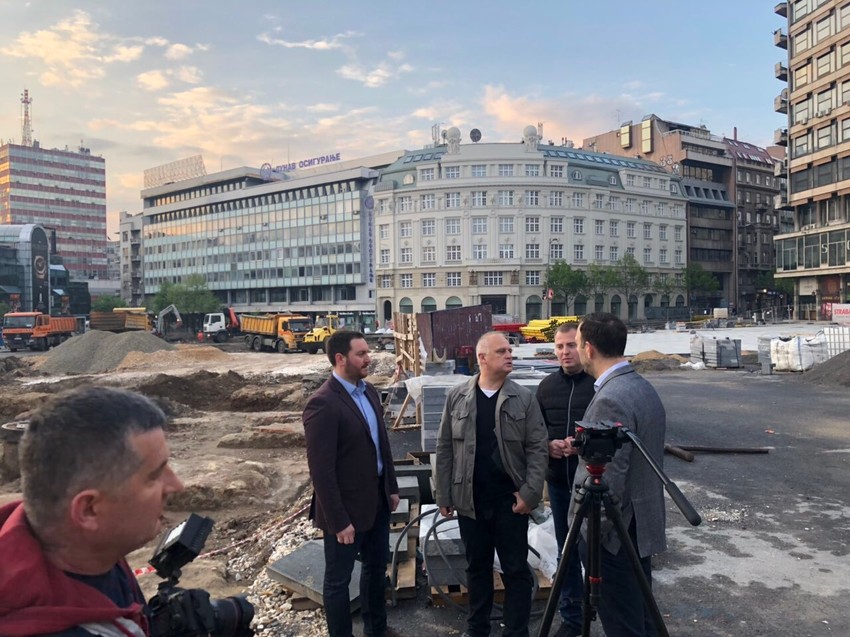 Goran Vesić u obilasku radova