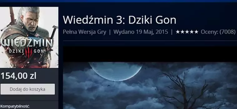 Wiedźmin 3: Dziki Gon na PlayStation 4 tanieje