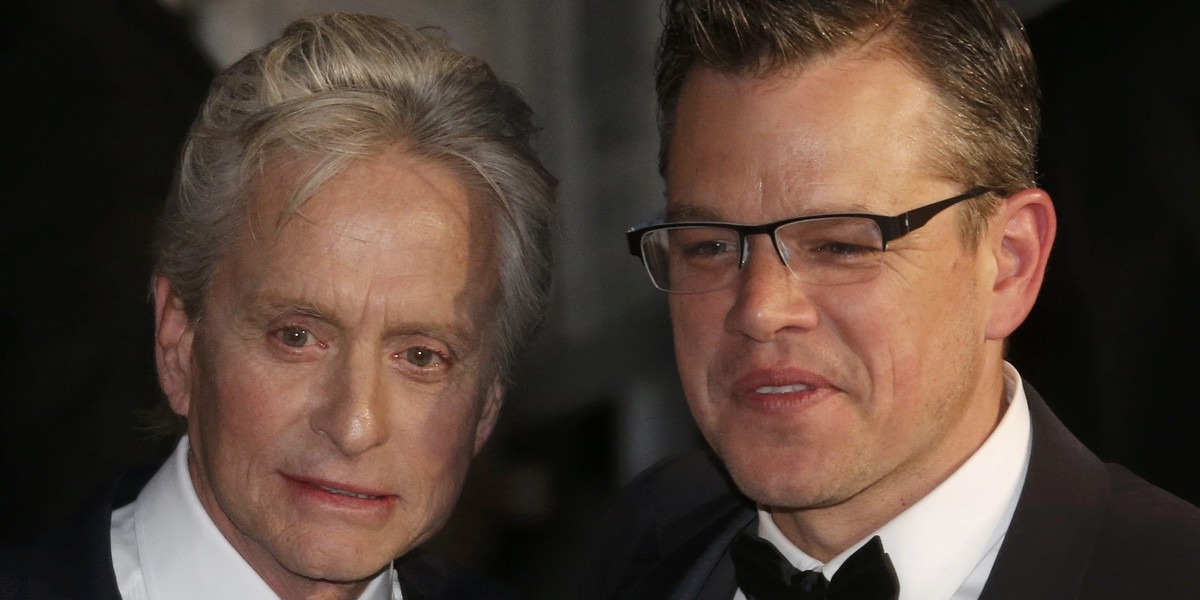 Michael Douglas i Matt Damon