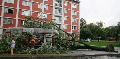 Koszmarne żniwo burzy w Warszawie