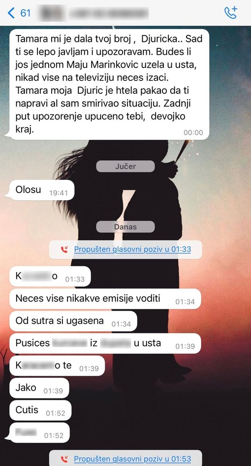 Poruke koje je dobila Jovana Jeremić