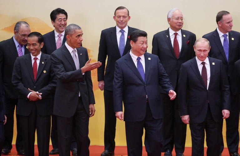 Władimir Putin i Barack Obama na szczycie APEC