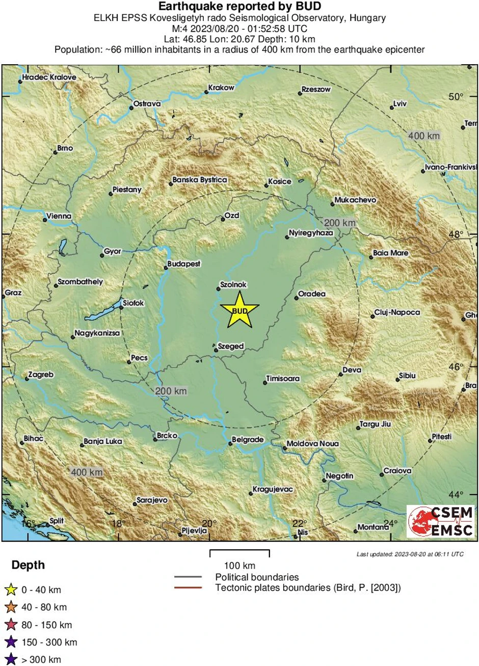 Zemljotres u Mađarskoj