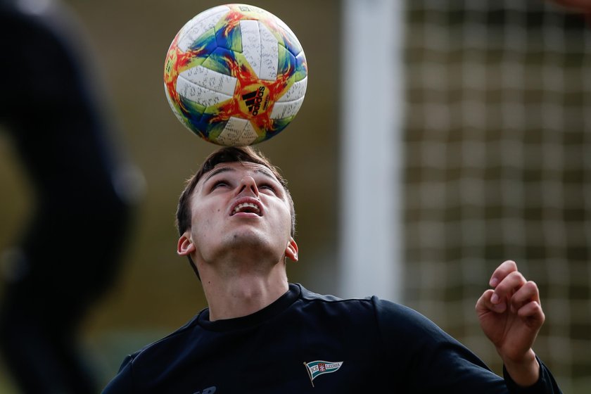 Pilka nozna. Ekstraklasa. Lechia Gdansk. Trening. 22.03.2019