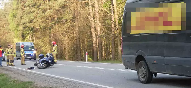 Paskudny początek majówki dla motocyklisty. Rozbił Yamahę i trafił do szpitala