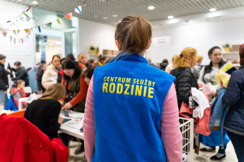 W Butiku Pełnego Dobra pracują osoby z Ukrainy i pomagają wolontariusze 