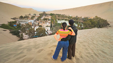 Huacachina - oaza na pustyni niesamowitą atrakcją Peru