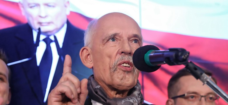 Konfederacja wchodzi do Sejmu. Korwin-Mikke: Dzięki telewizji publicznej mamy ten znakomity wynik