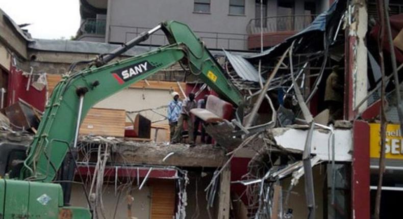 File image of past demolitions in Nairobi