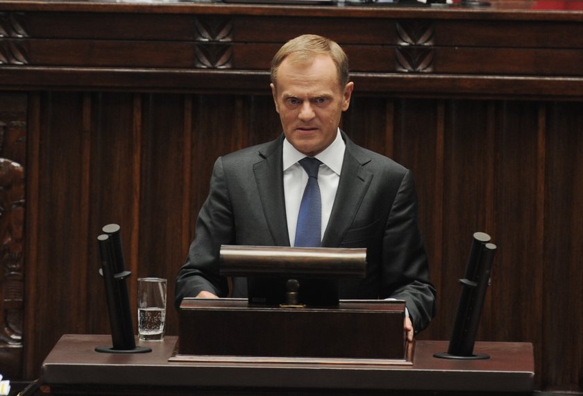 Donald Tusk, premier i szef PO. 