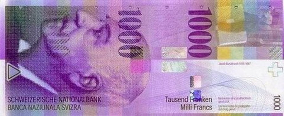 1000 franków szwajcarskich (1000 CHF)