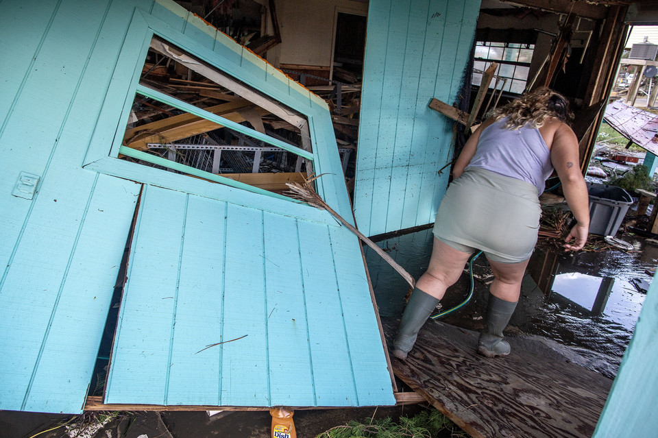 Zniszczenia po huraganie Idalia