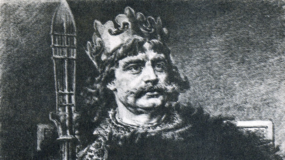 Bolesław Chrobry, reprodukcja rysunku Jana Matejki