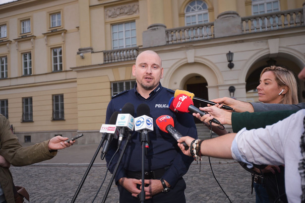 Rzecznik prasowy Komendy Stołecznej Policji podinsp. Sylwester Marczak