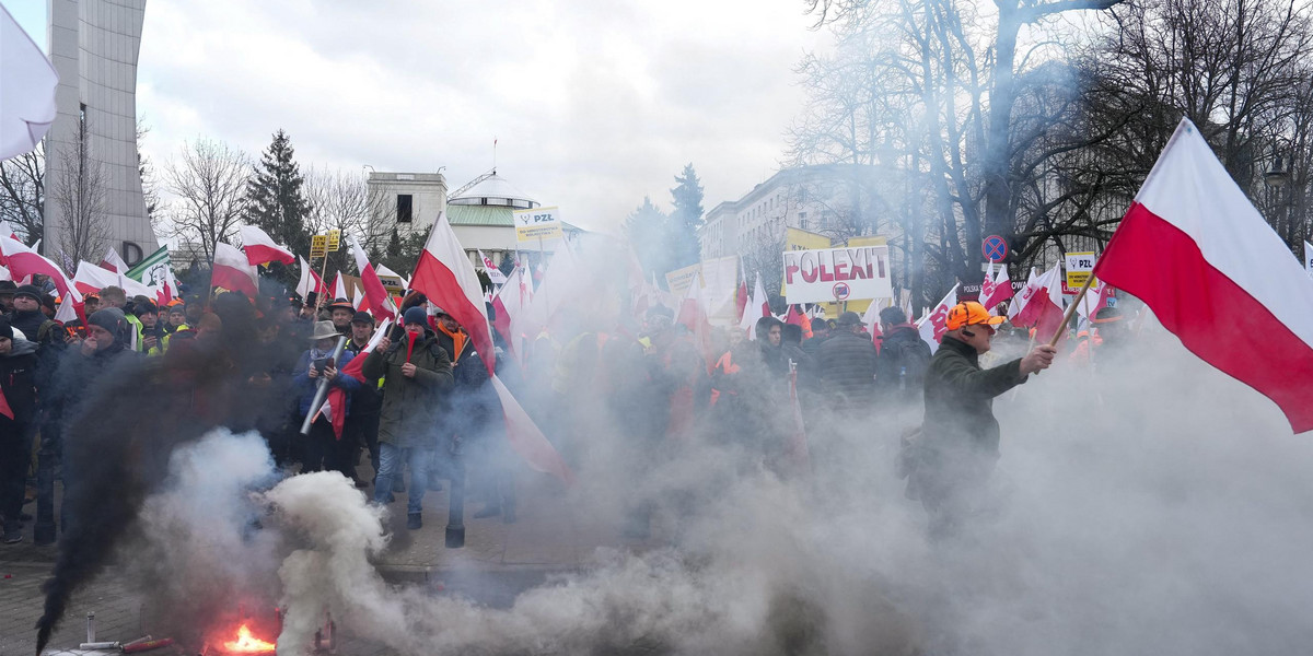Protest rolników w Warszawie, 6 marca 