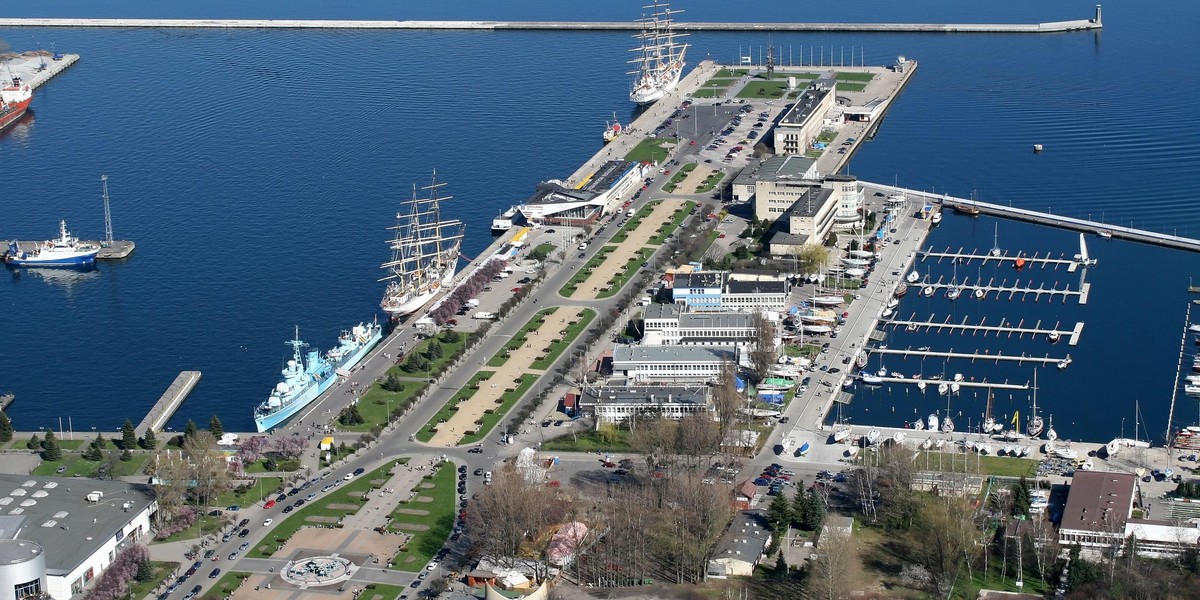 Gdynia port panorama turystyka