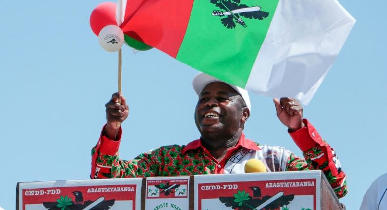 Newly sworn-in Burundian President; Evariste Ndayishimiye