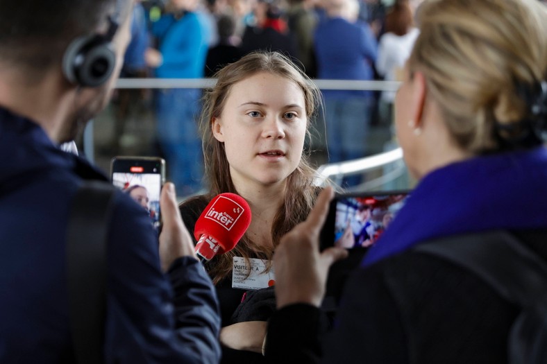 W Strasburgu pojawiła się także znana aktywistka Greta Thunberg