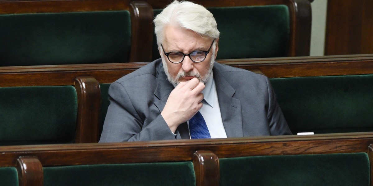 Szef MSZ Witold Waszczykowski