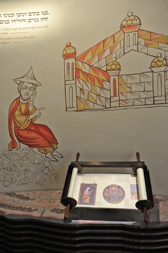 Wystawa Pierwsze Spotkanie- fragment ekspozycji stałej w Muzeum Historii Żydów Polskich