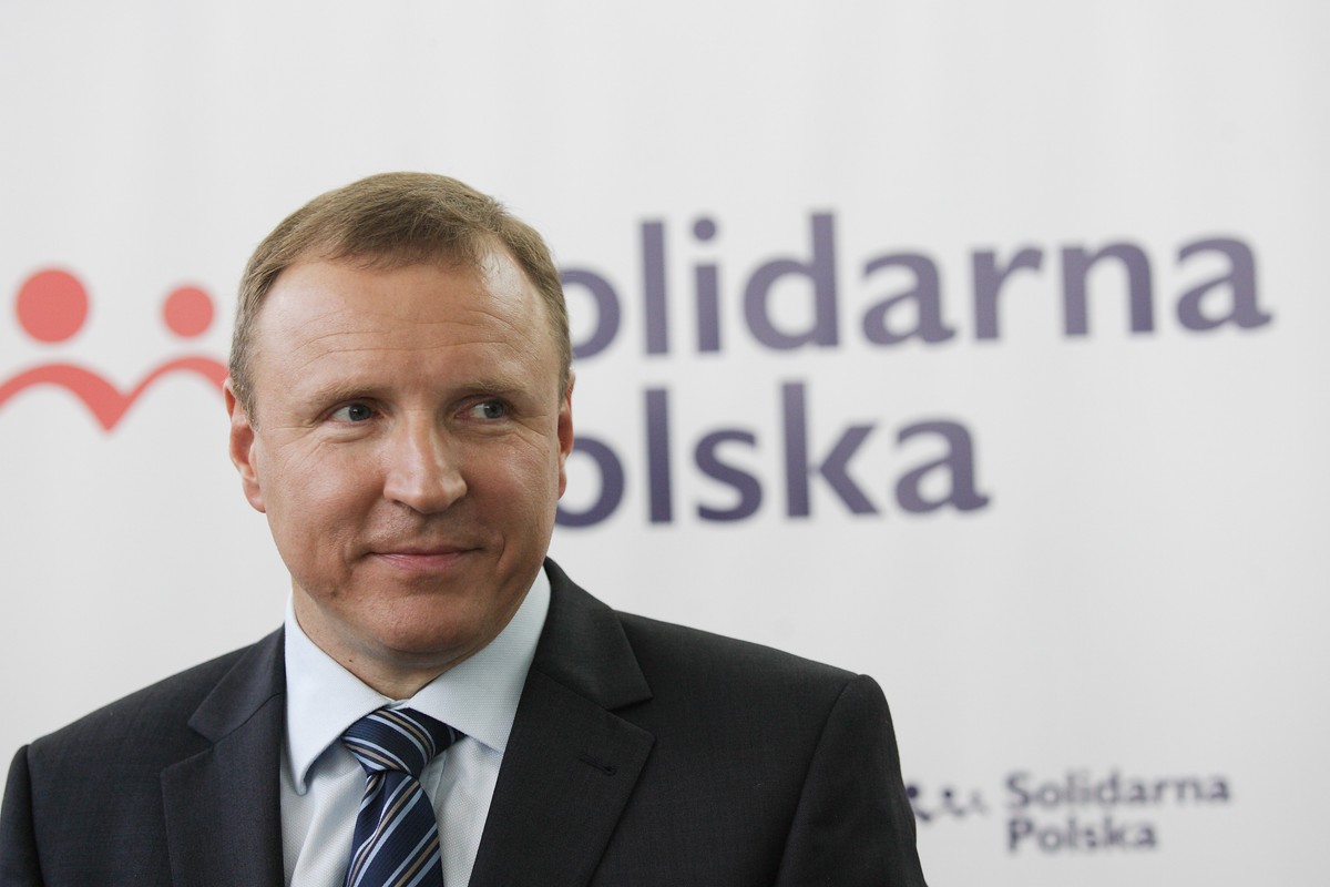 Jacek Kurski na konferencji prasowej