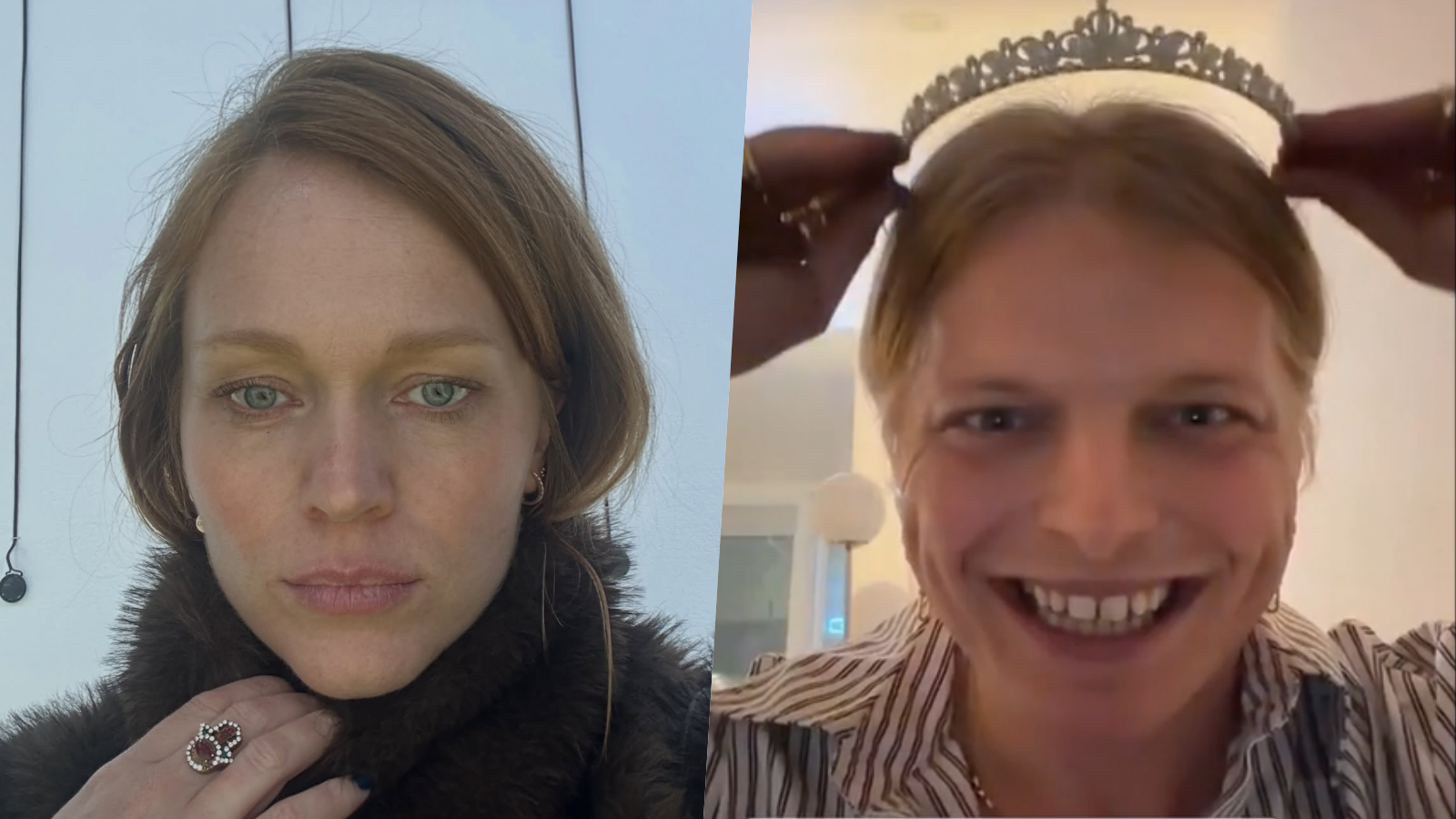 Česká herečka Ester Geislerová a americká influencerka Gwen McMullen. 