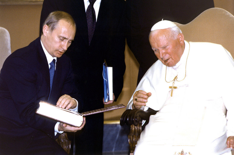 Władimir Putin i Jan Paweł II (2000) 