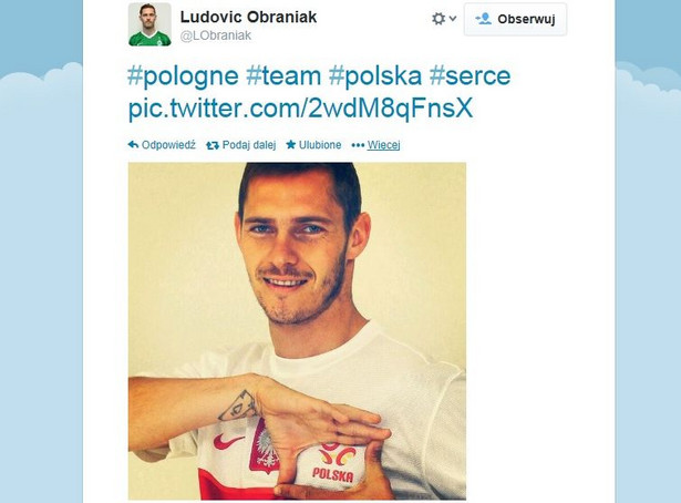 Ludovic Obraniak dumny i szczęśliwy z powrotu do reprezentacji Polski