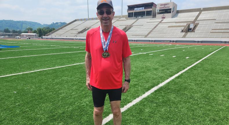 Paul Ostermann is a lifelong athlete who's earned dozens of state and national awards competing in the Senior Games. He said he plans to keep working out when he's 100 years old.Courtesy of Silver Sneakers