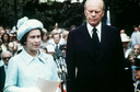 Królowa Elżbieta II i były prezydent USA Gerald Ford w 1976 r.