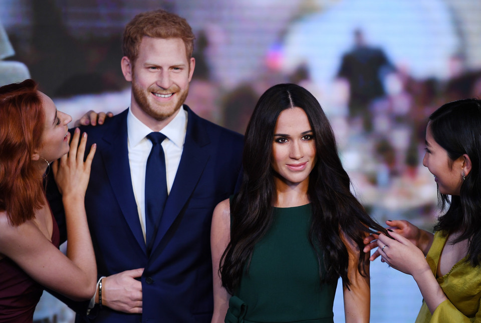 Woskowe figury księcia Harry'ego i Meghan Markle