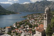 Portowe miasto Kotor w Czarnogórze