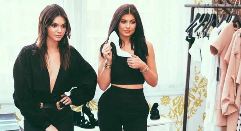 Kendall and Kylie Jenner model their Kendall+ Kylie clothing line